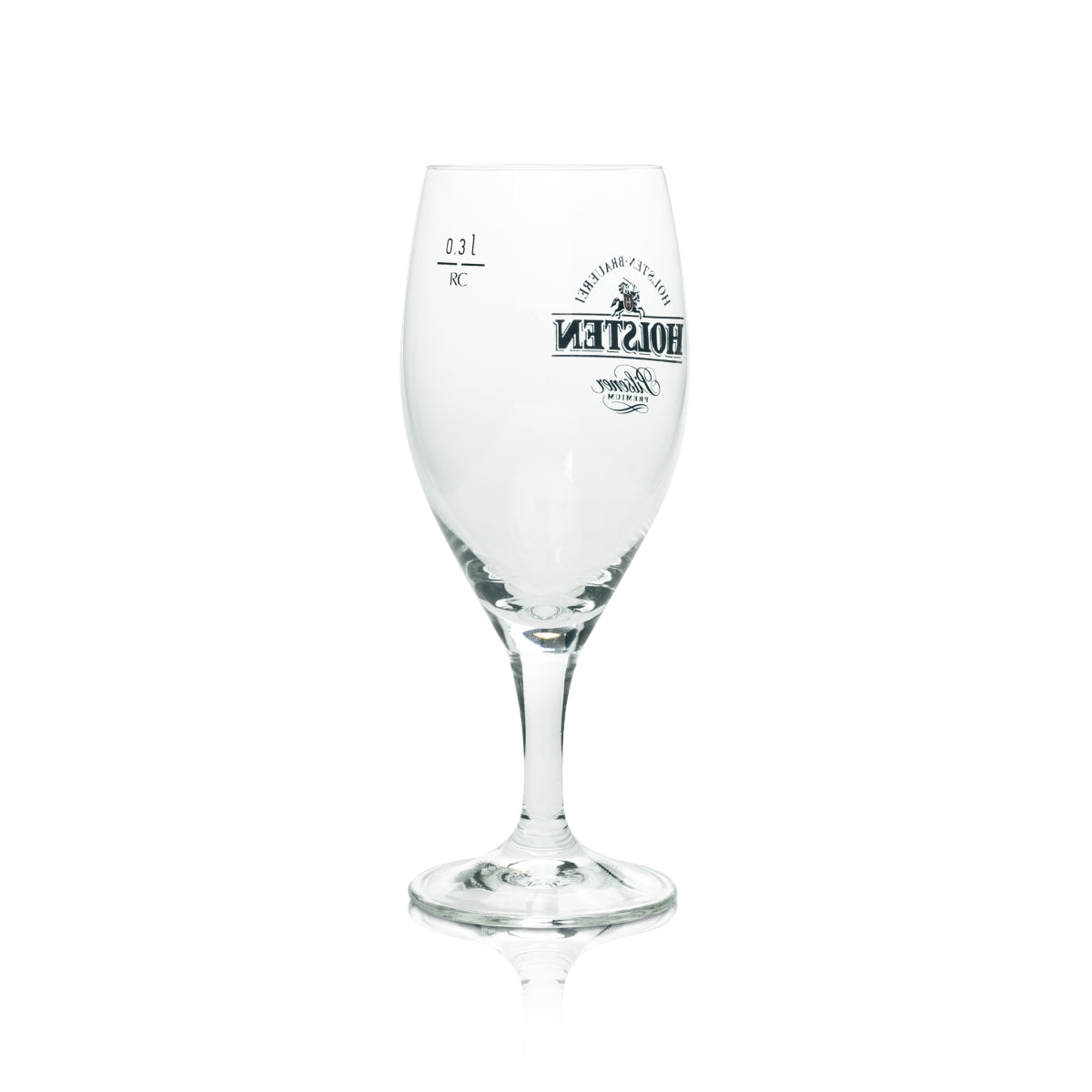 6 Holsten beer glasses, 0.3 l, trophy/tulip shape, "Pilsener Premium" RC, without silver rim, new – View 3
