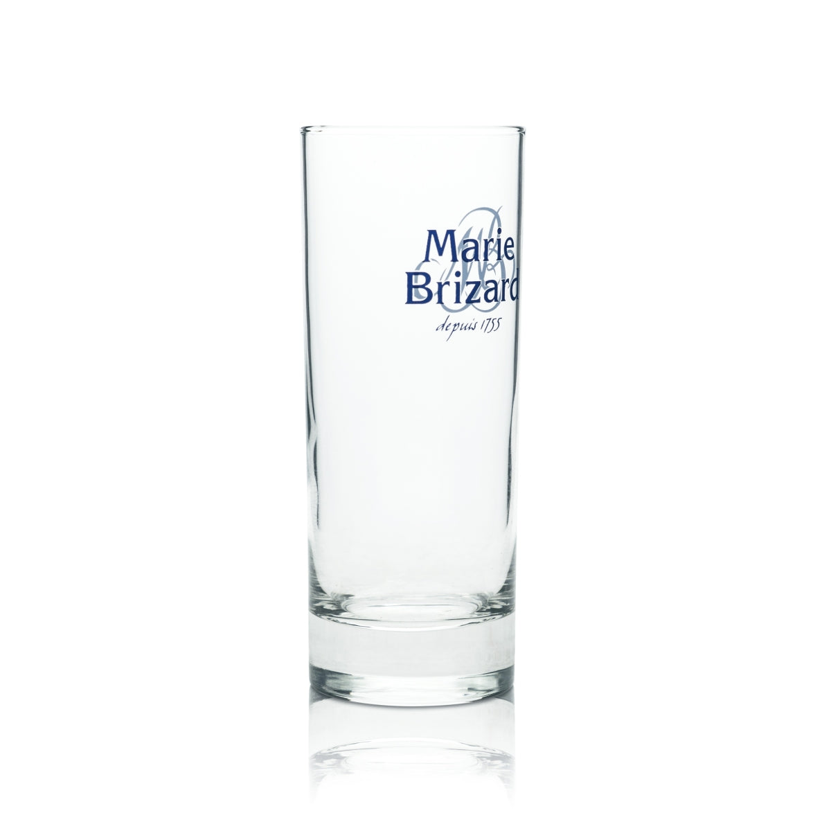 6 Marie Brizard liqueur glass, long drink, blue logo, new – View 3