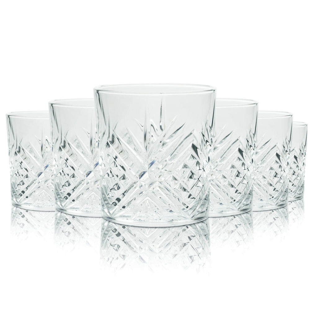 6 Redemption Whiskey Glass 0.2l Tumbler with Relief, new