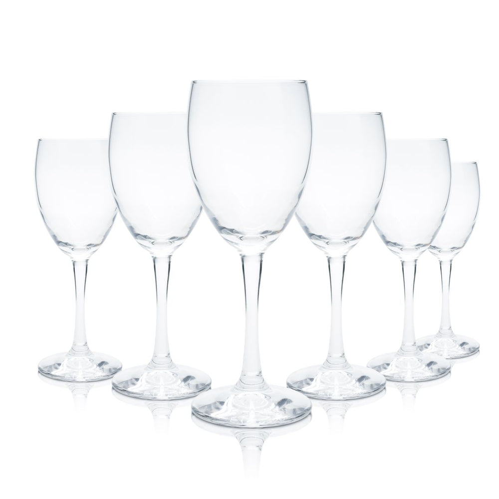 6x 57Water glass 0.2l goblet glass mineral water sparkling juice glasses set Gastro
