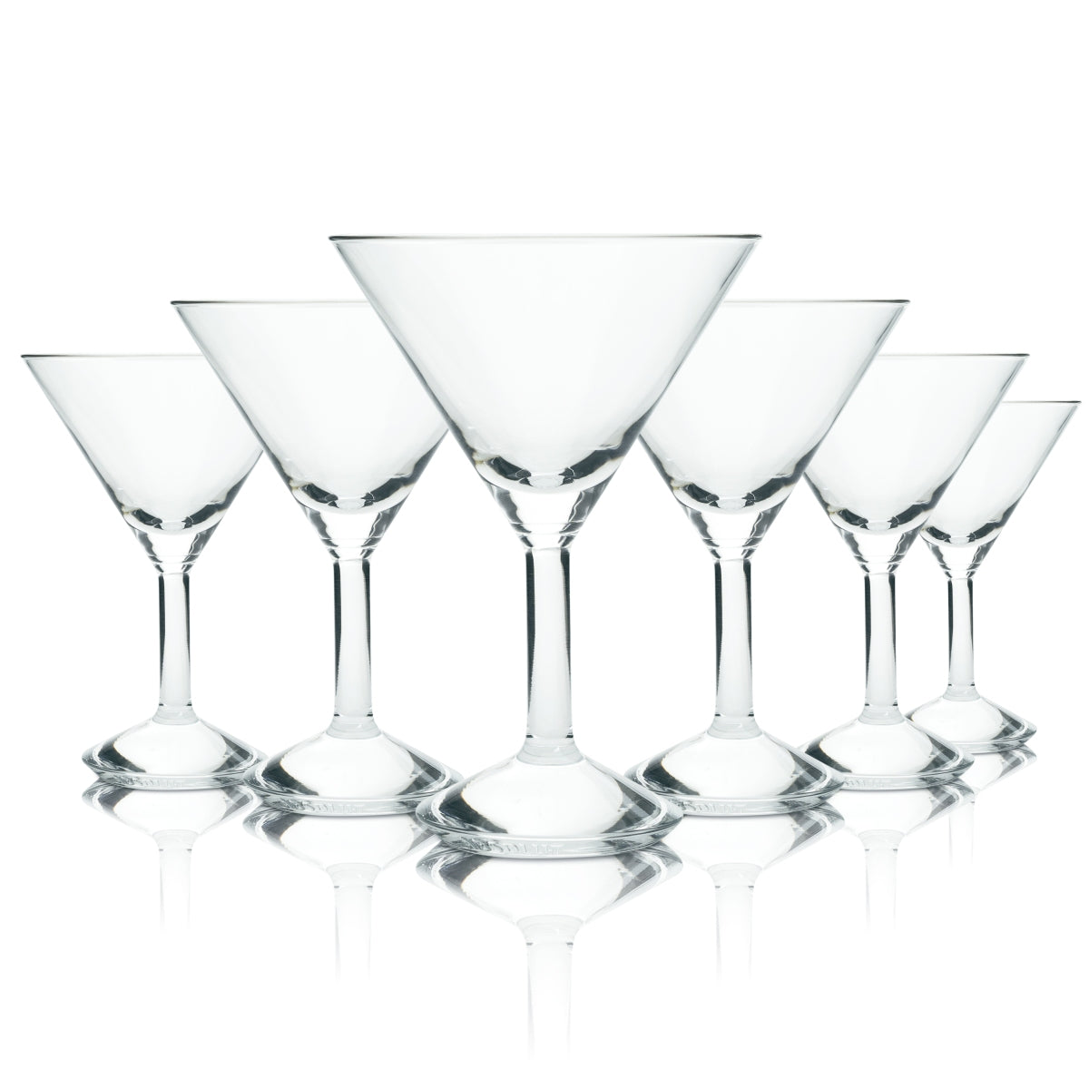6x Absolut Glass 0.16l Martini Bowl Glasses Aperitif Vodka Gastro Long Drink Bar