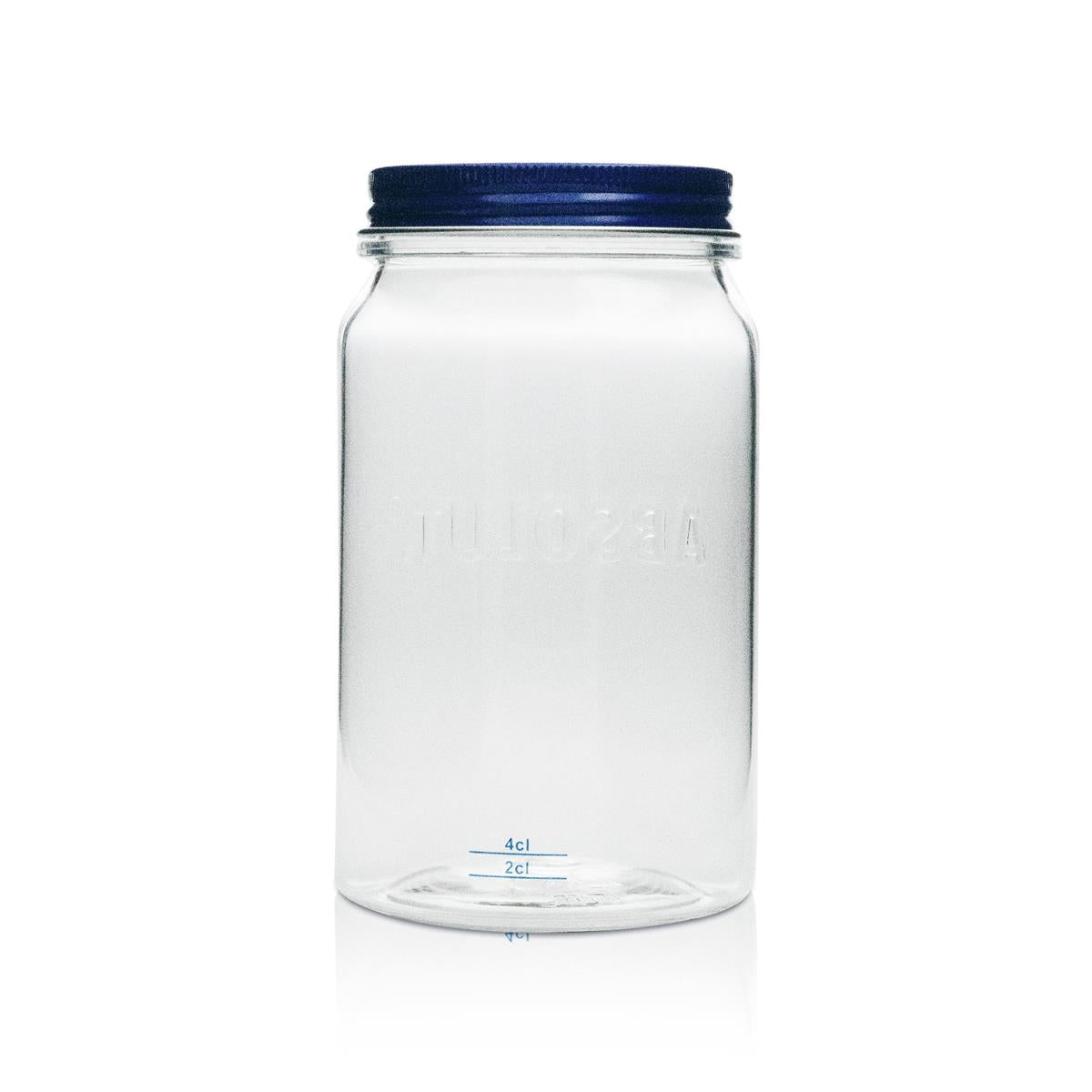 6x Absolut plastic cups, glass, 0.57 l, plastic Mason jar with handle and lid – View 3