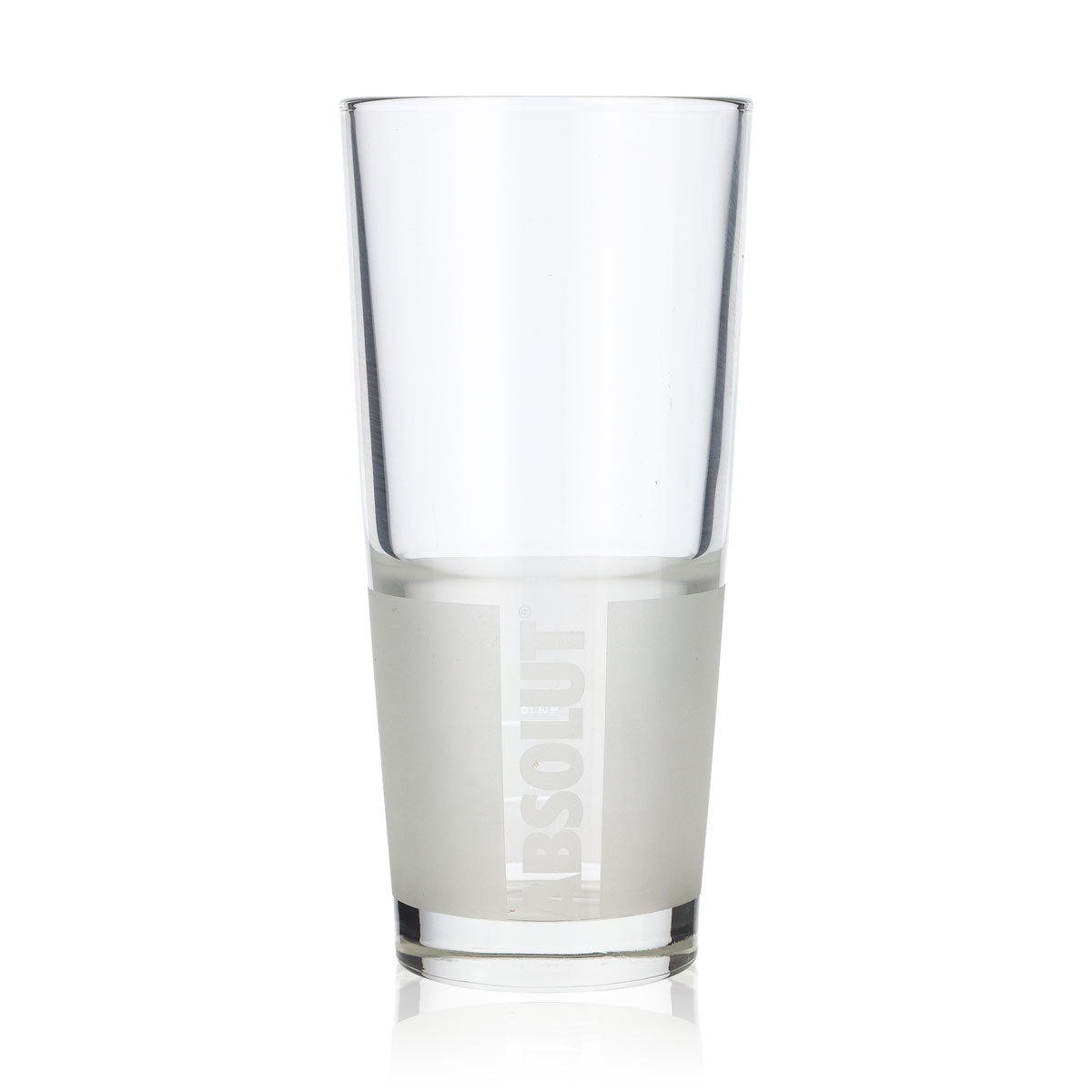 6x Absolut Vodka Glass 0.34l Glasses Long Drink Glass Frosted + Vertical Logo – View 2