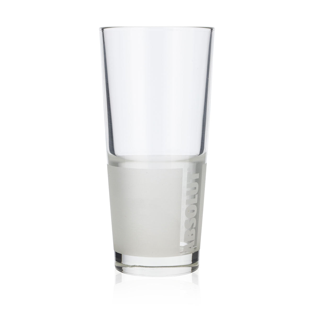 6x Absolut Vodka Glass 0.34l Glasses Long Drink Glass Frosted + Vertical Logo – View 3