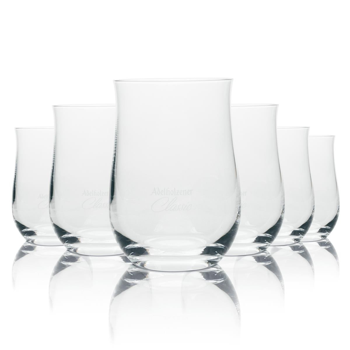 6x Adelholzener water glass tumblers by Schott Zwiesel