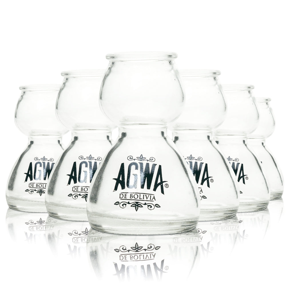 6x Agwa de Bolivia Glass A-Bomb 4cl Shot Babco Long Bomb Glasses Schnapps Shot Glasses