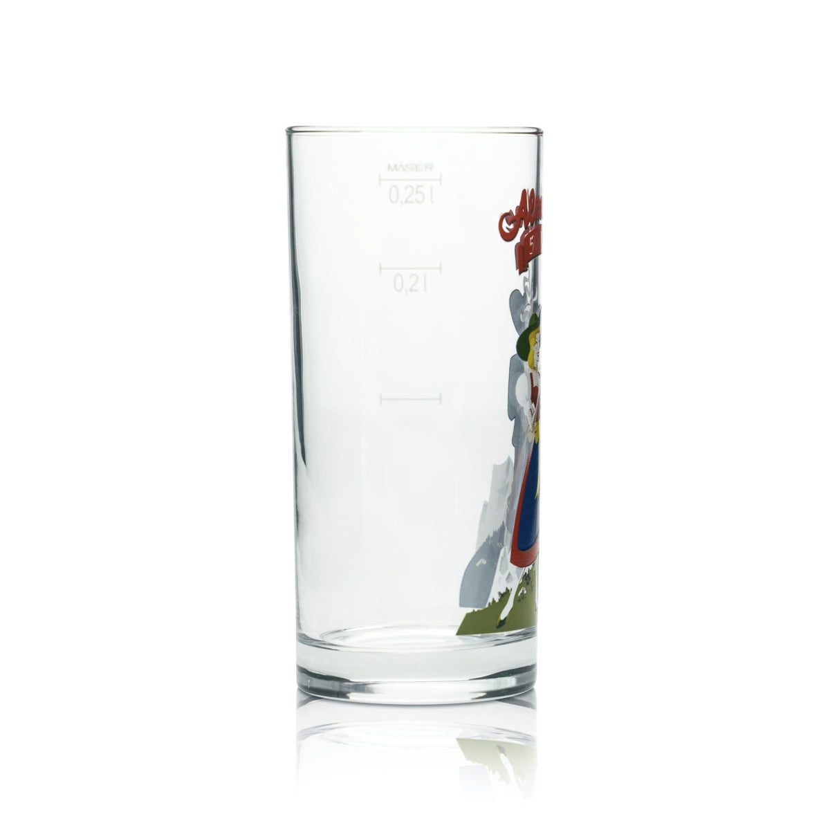 6x Almdudler soft drink glass 0.25l long drink herbal lemonade glasses ski winter bar – View 3