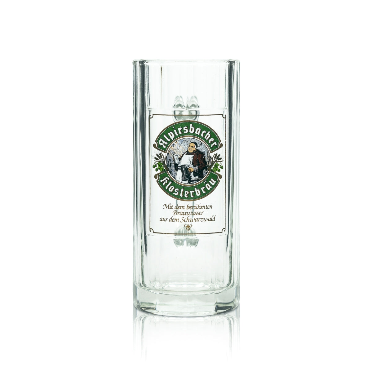 6x Alpirsbacher beer glass 0.3l mug Wallenstein Seidel Sahm retro logo glasses – View 2