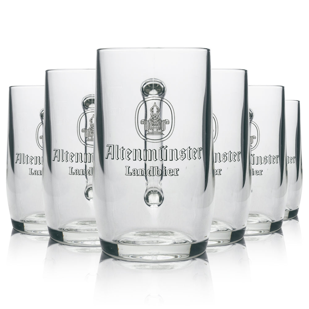 6x Altenmünster beer glass mug individually packaged 0.5l Sahm
