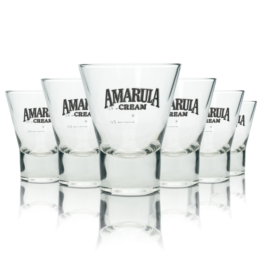 6x Amarula Cream Glass 0.1l Liqueur Tumblers Schnapps Glasses 2cl 4cl Cocktail Heavy