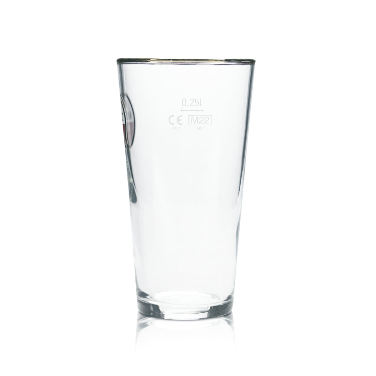 6x Amstel Glass 0.25l Beer Mug Gold Rim Glasses Gastro Bar Pub Mug Cup Beer – View 3