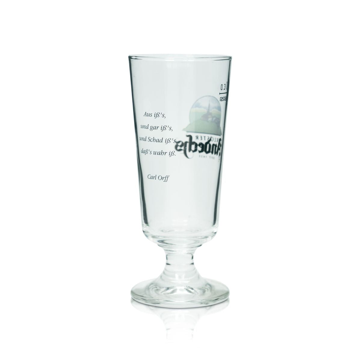 6x Andechs beer glass 0.3l goblet tulip glasses brewery spouts brewery gastro oak – View 3