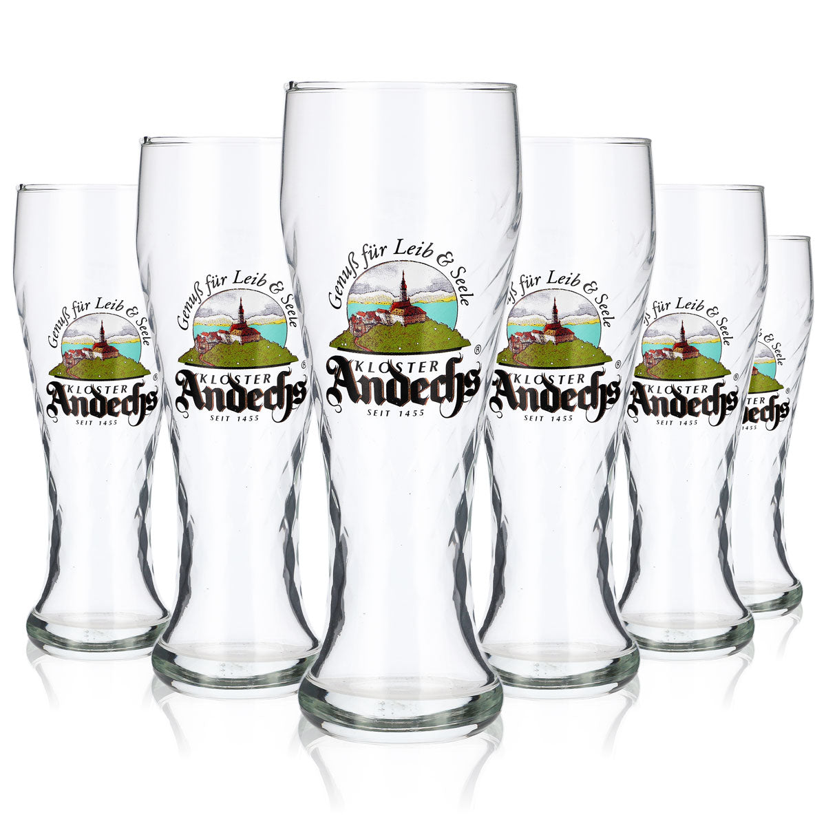 6x Andechs beer glass Glasses 0.3l Wheat Enjoyment for body and soul Herb – View 5