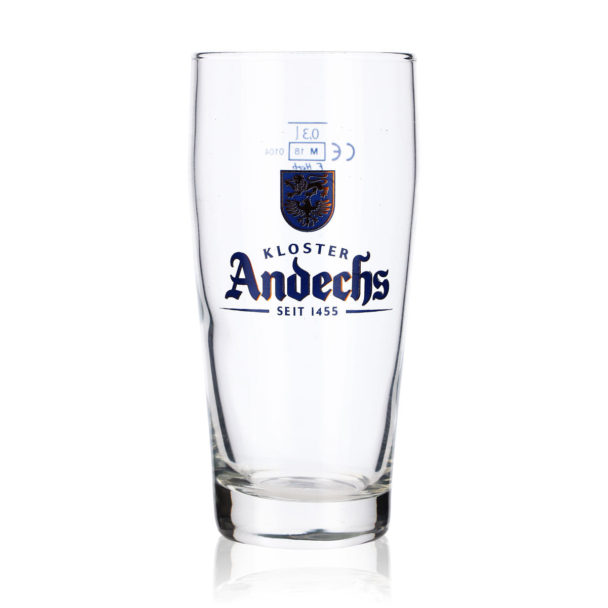 6x Andechs beer glasses 0.3 l Willi mug Blue logo F.Herb – View 2