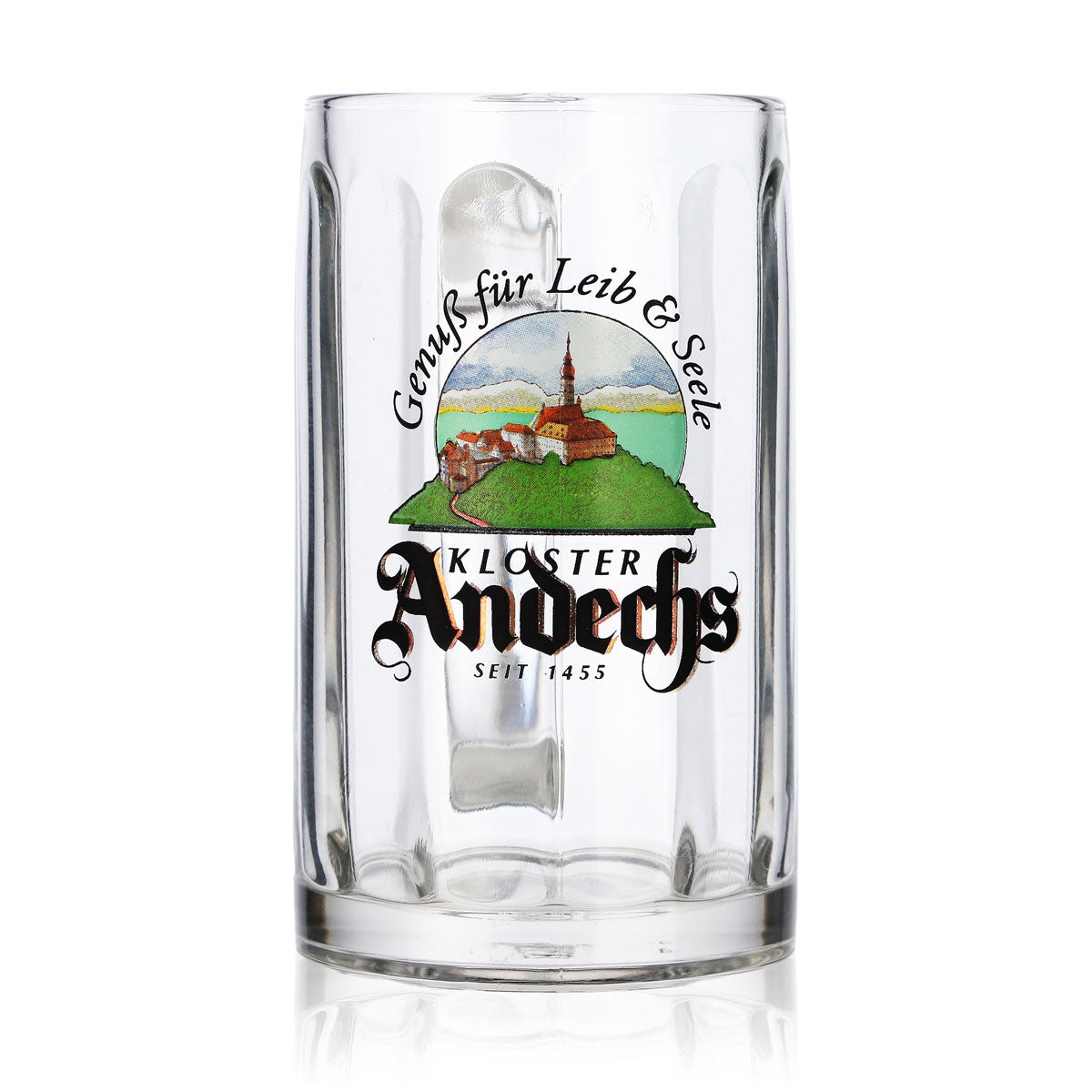 6x Andechs beer glass Seidel beer mugs 0.2 l mug "Enjoyment for body and soul" Rastal – View 2