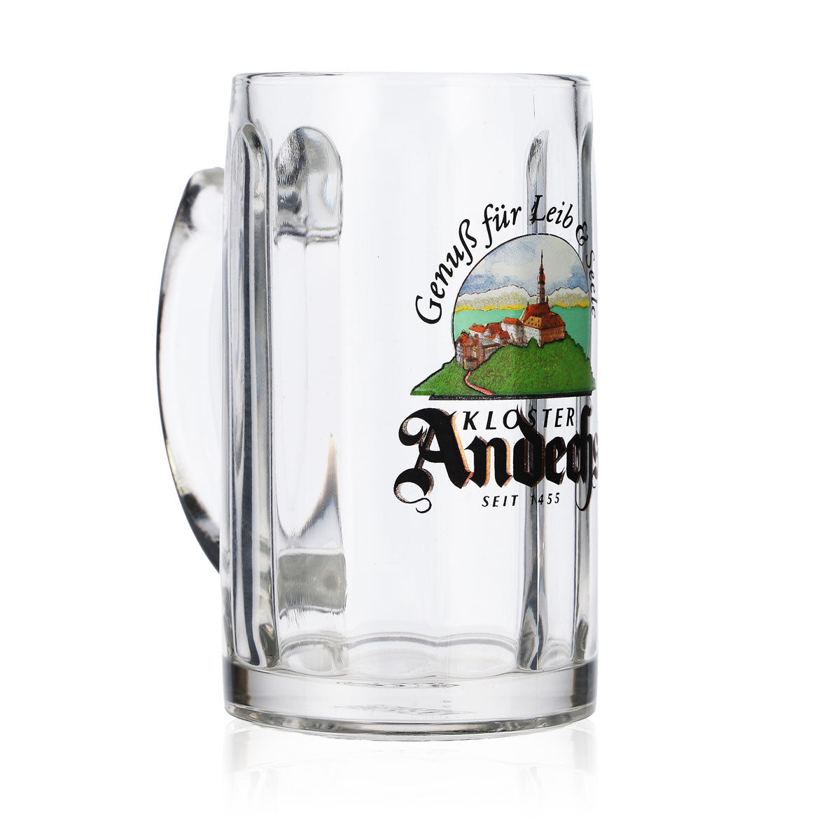 6x Andechs beer glass Seidel beer mugs 0.2 l mug "Enjoyment for body and soul" Rastal – View 3