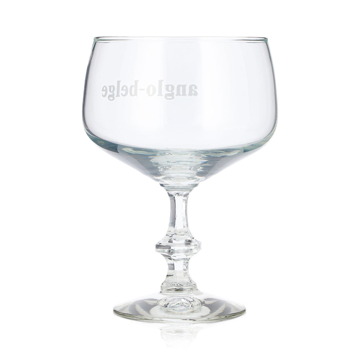 6 Anglo-Belge Beer Glasses, 0.36 L, Balloon-Shaped, White "Gin" Lettering (Set of 6) – View 5