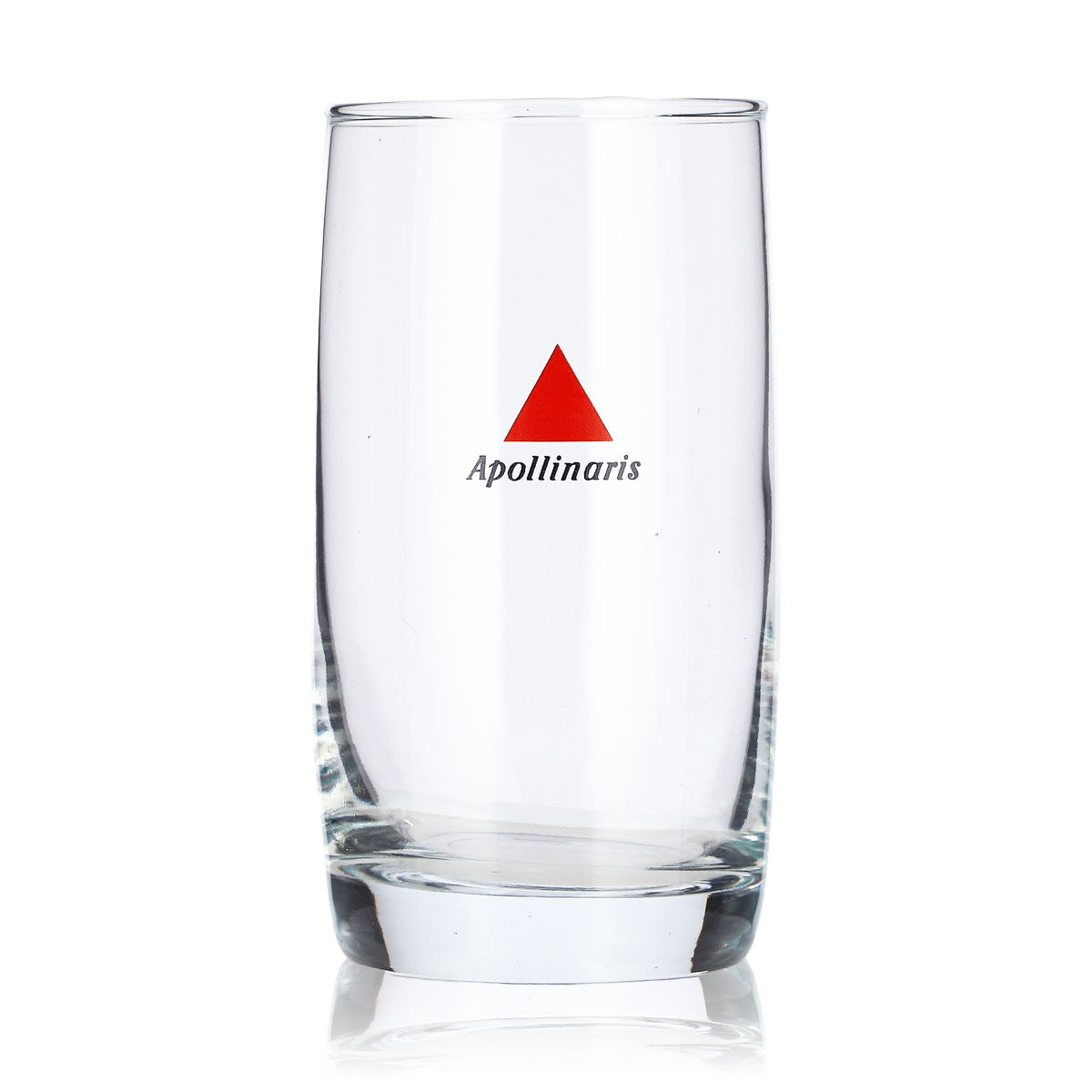 6 Apollinaris Water Glasses, 0.22 L Tumblers with Red Triangle Design, Lowball Glasses – View 2