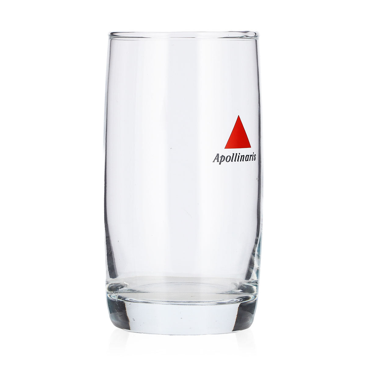 6 Apollinaris Water Glasses, 0.22 L Tumblers with Red Triangle Design, Lowball Glasses – View 3