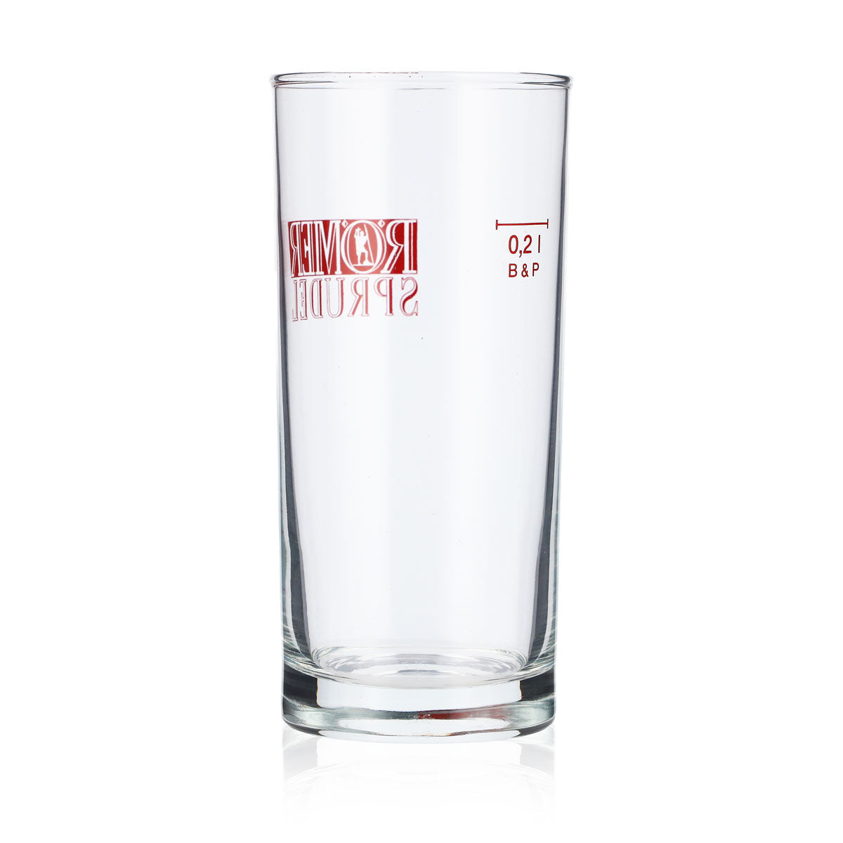 6x Aqua Römer water glass 0.2l cup Water glasses Red logo "Römer Sprudel" – View 4