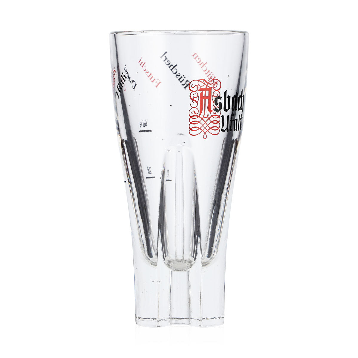 6x Asbach brandy glasses 2cl/4cl Stamper logo Uralt "Hütchen Rüscher" Rastal – View 3