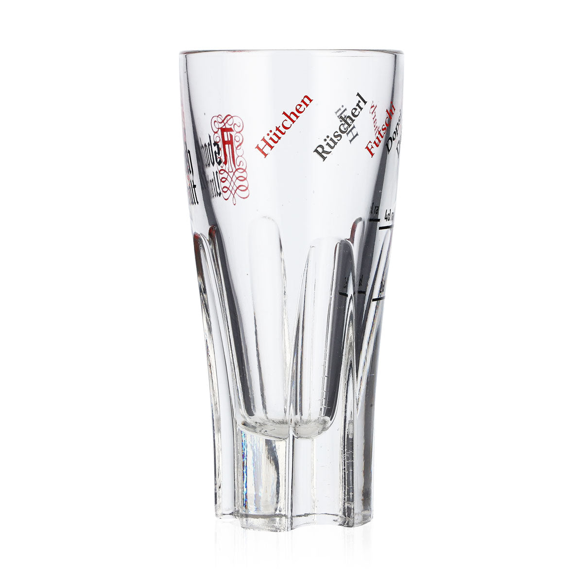 6x Asbach brandy glasses 2cl/4cl Stamper logo Uralt "Hütchen Rüscher" Rastal – View 5