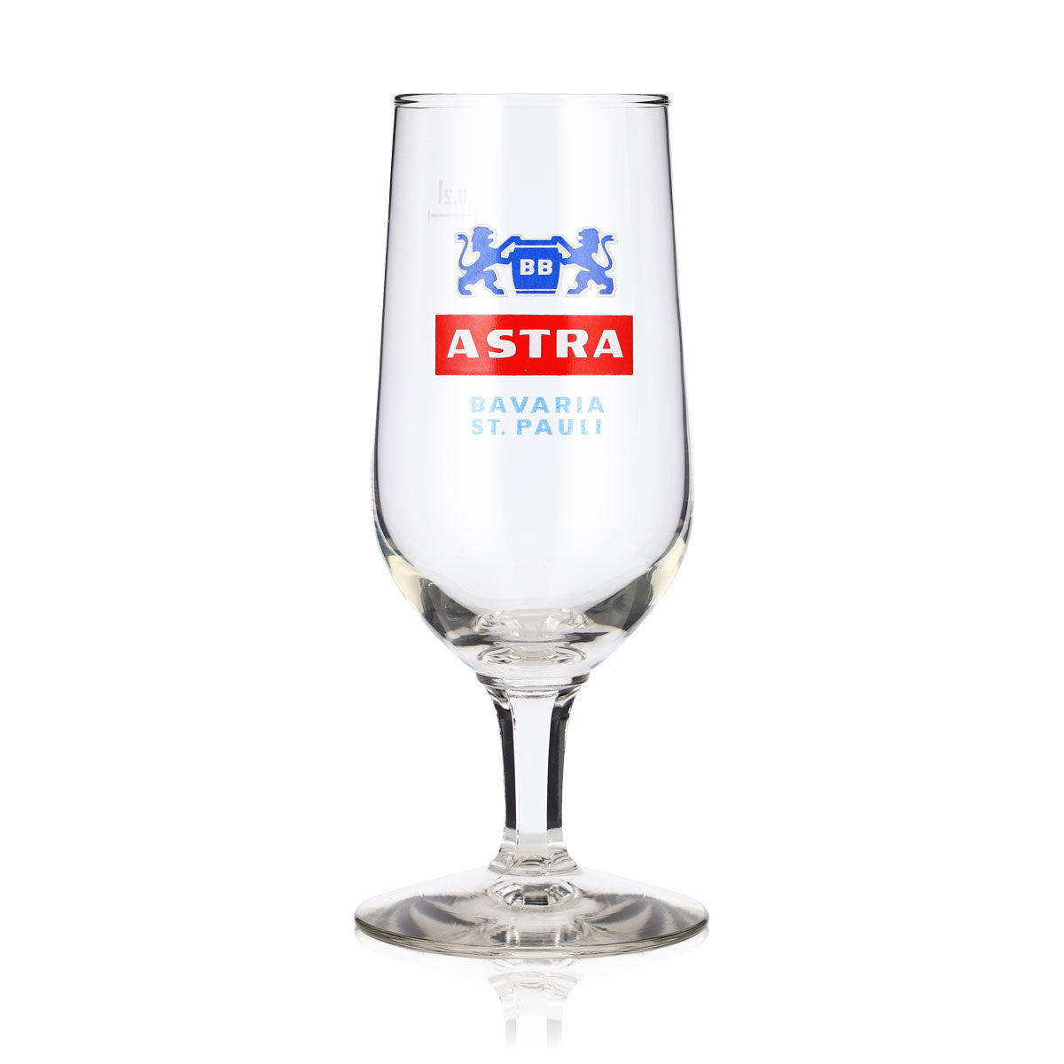 6x Astra Beer Glass, 0.2 L, Tulip-Shaped, St. Pauli Rastal, Goblet-Style Beer Glass – View 2