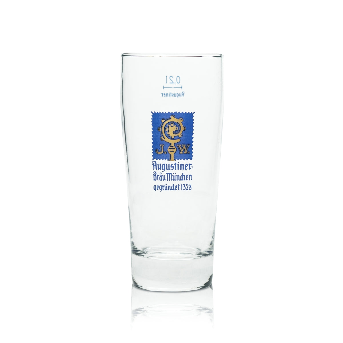 6x Augustiner Beer Glass 0.2l Willi Becher Glasses Bavaria Brewery Beer Helles – View 2