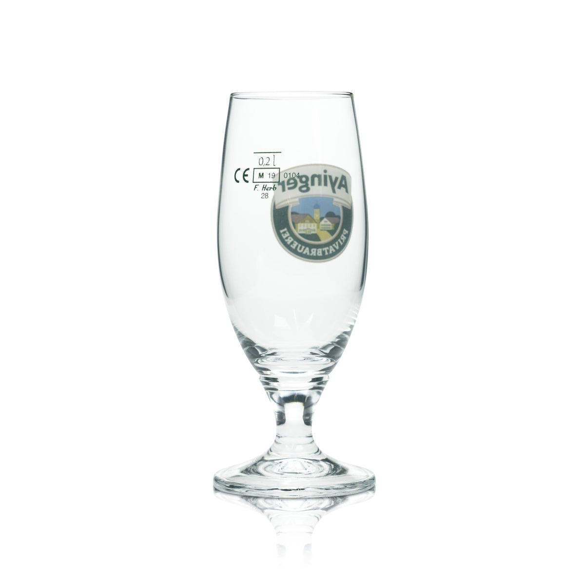 6x Ayinger Beer Glass 0.2l Goblet Tulip Wheat Beer Glasses Brewery Gastro Bar – View 3
