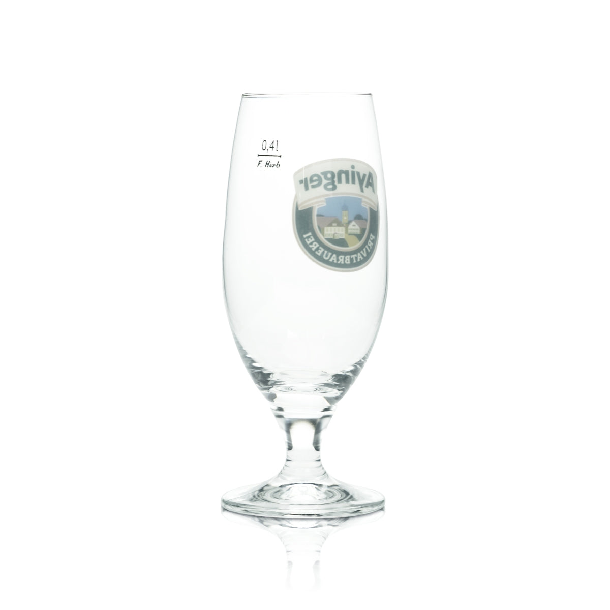 6x Ayinger Beer Glass 0.4l Goblet Tulip Wheat Beer Brewery Glasses Gastro Bar – View 3