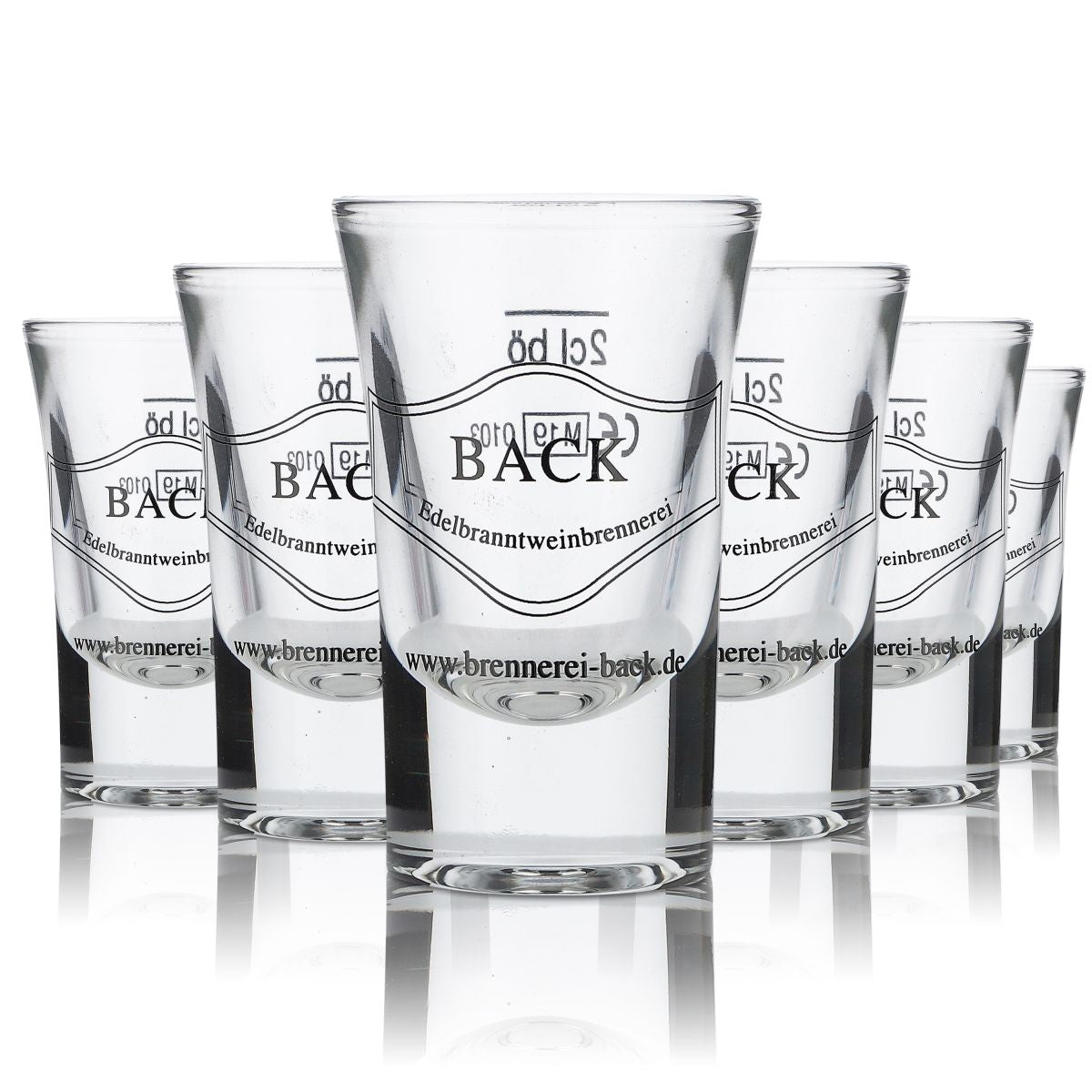 6x Baking Glass 2cl Shot Glass Short Stamper Glasses Set Distillery Baking