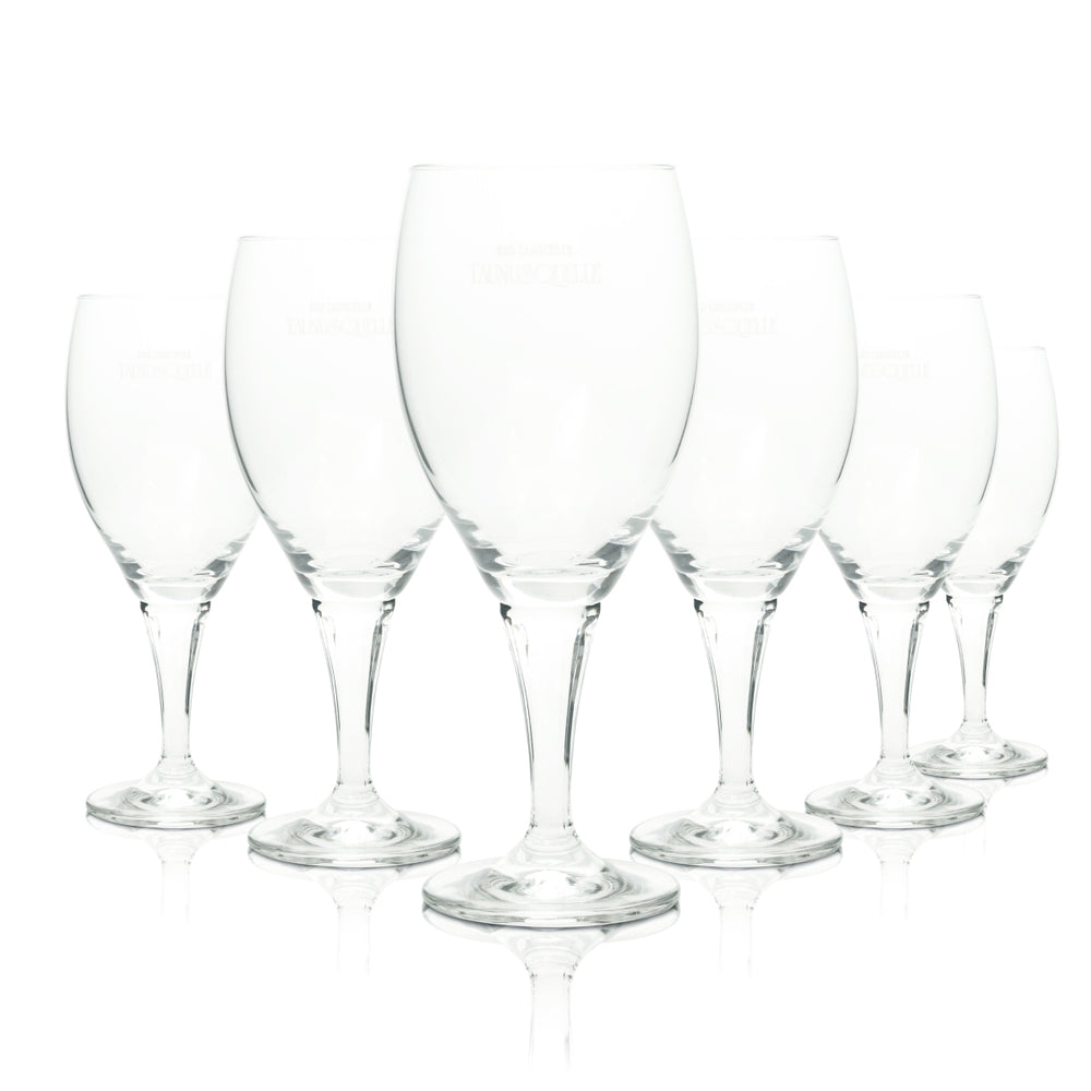 6x Bad Camberg water glass 0.3 l cup Taunusquelle Sahm Gastro Hotel glasses