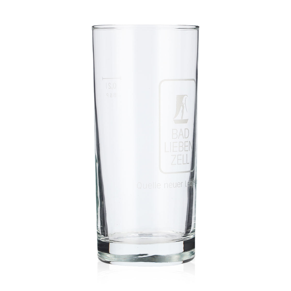 6x Bad Liebenzeller water glasses, 0.2 l, stem, satin-finished B&P logo – View 3