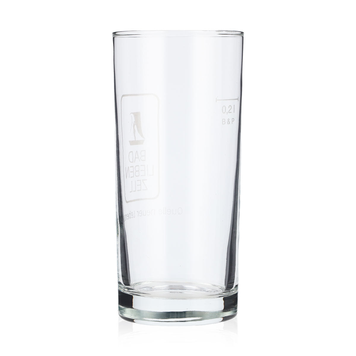 6x Bad Liebenzeller water glasses, 0.2 l, stem, satin-finished B&P logo – View 4