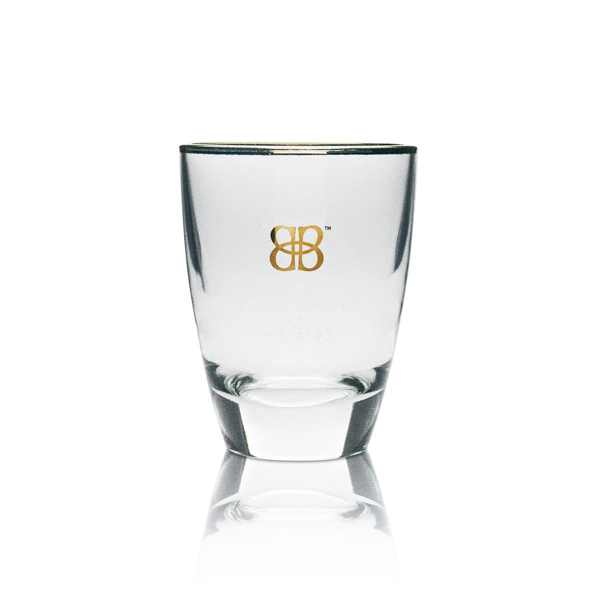 6x Baileys liqueur glass tumblers with gold lettering – View 2