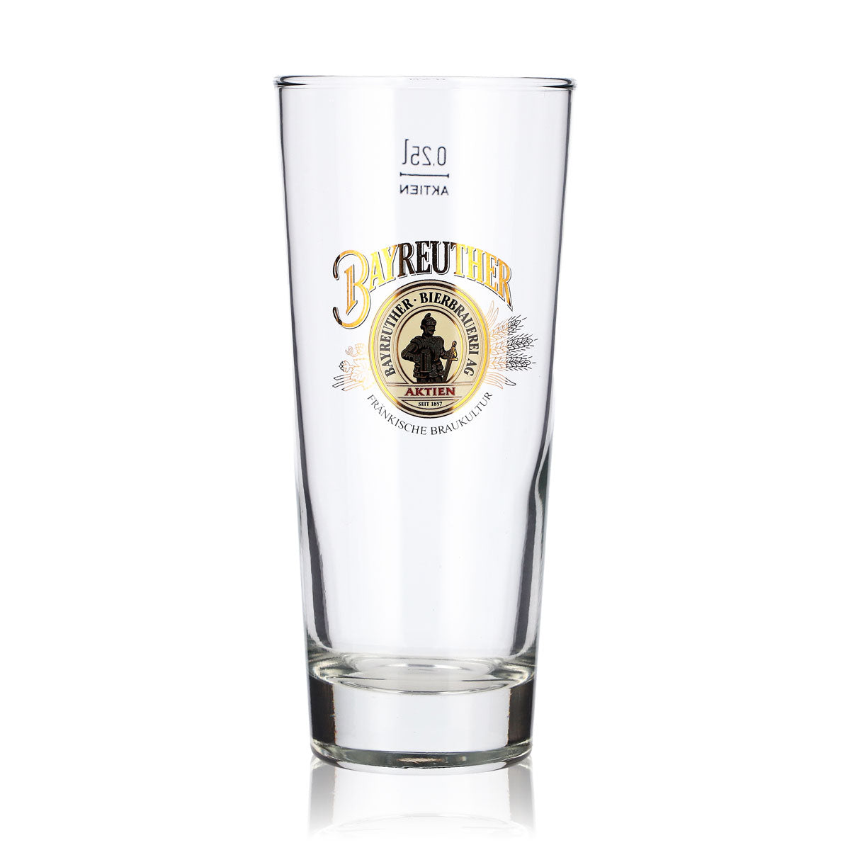 6 Bayreuth Beer Glasses, 0.25 L Tumblers, Frankonia Beer Glasses, Seidel – View 2