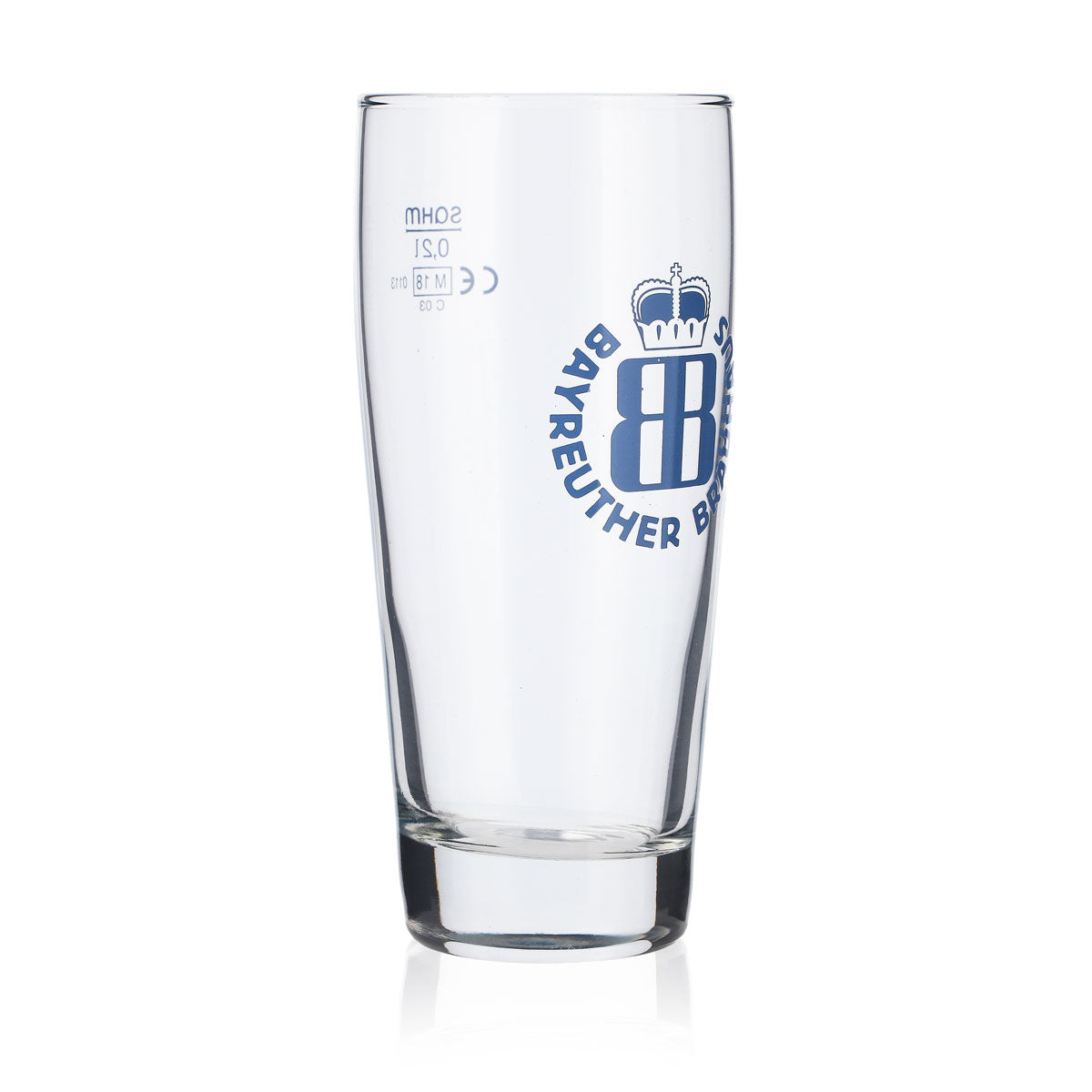 6x Bayreuth beer glass 0.2l mug Beer glasses Beer glass Logo blue – View 3