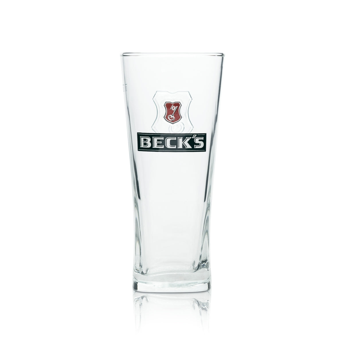 6x Beck's Beer Glass 0.2l Beer Glasses Henry Glasses Mug Relief Logo – View 2
