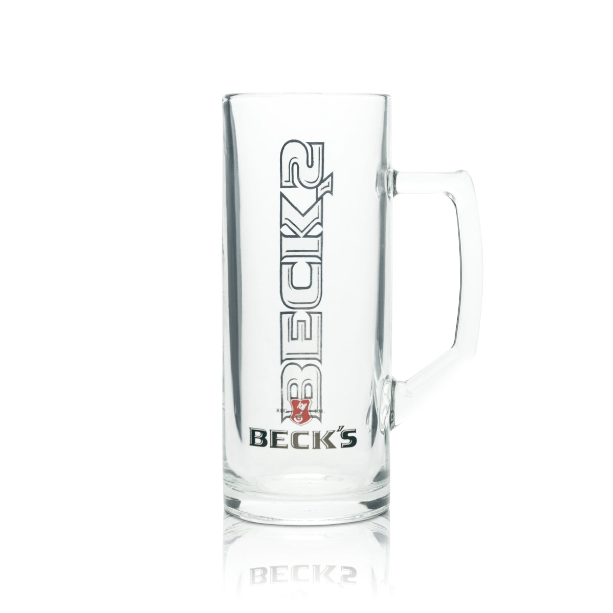 6x Beck's beer glass mug 0.5l Reno Borgonovo Seidel handle glasses Humpem mugs – View 3