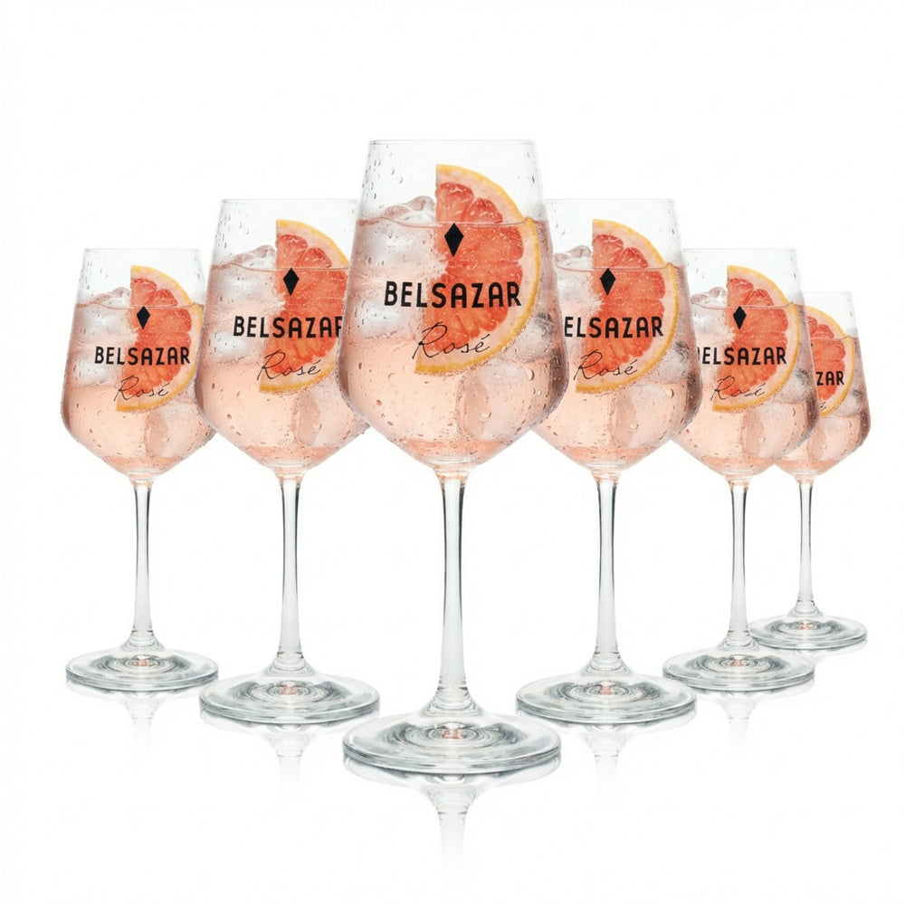 6x Belsazar Glass 0.39l Vermouth Wine Glasses Aperitif Cocktail Long Drink Rosé Tonic