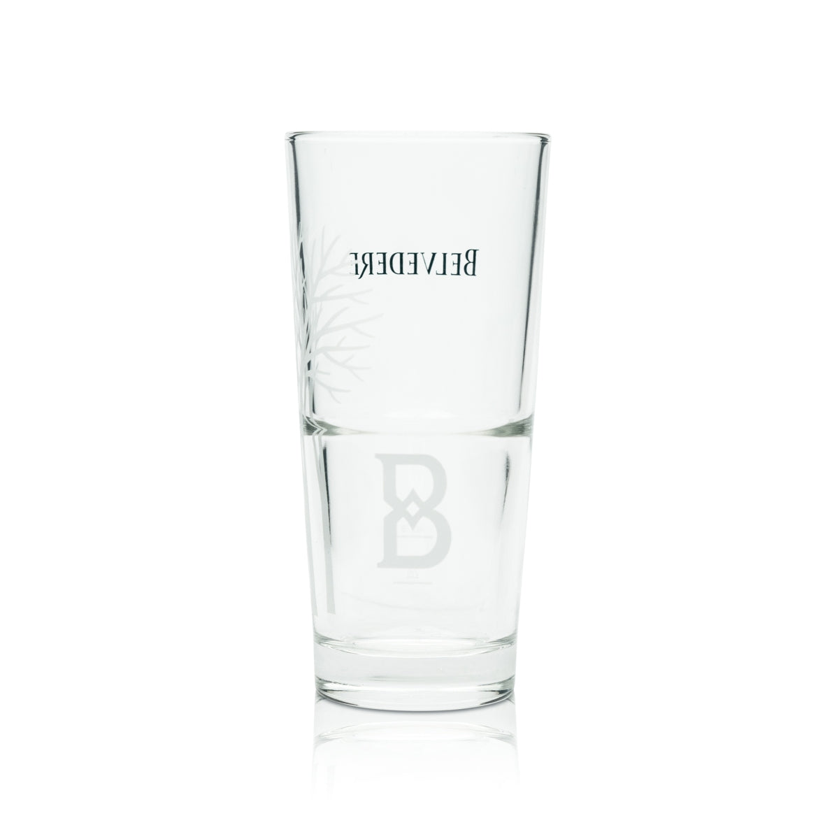 6x Belvedere Vodka Long Drink Glasses, New Design "B," Cocktail Glasses, Oak Bar – View 2