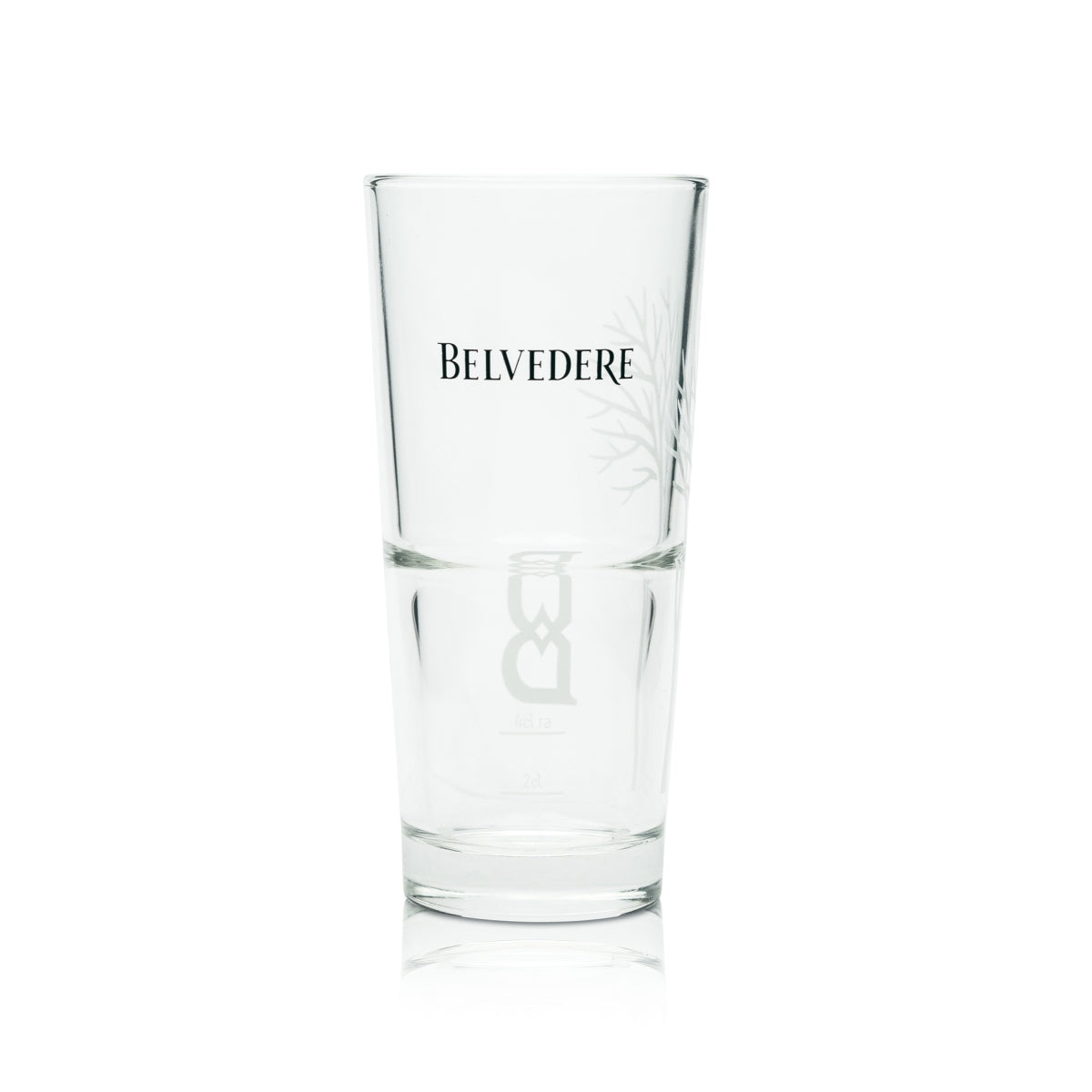 6x Belvedere Vodka Long Drink Glasses, New Design "B," Cocktail Glasses, Oak Bar – View 3