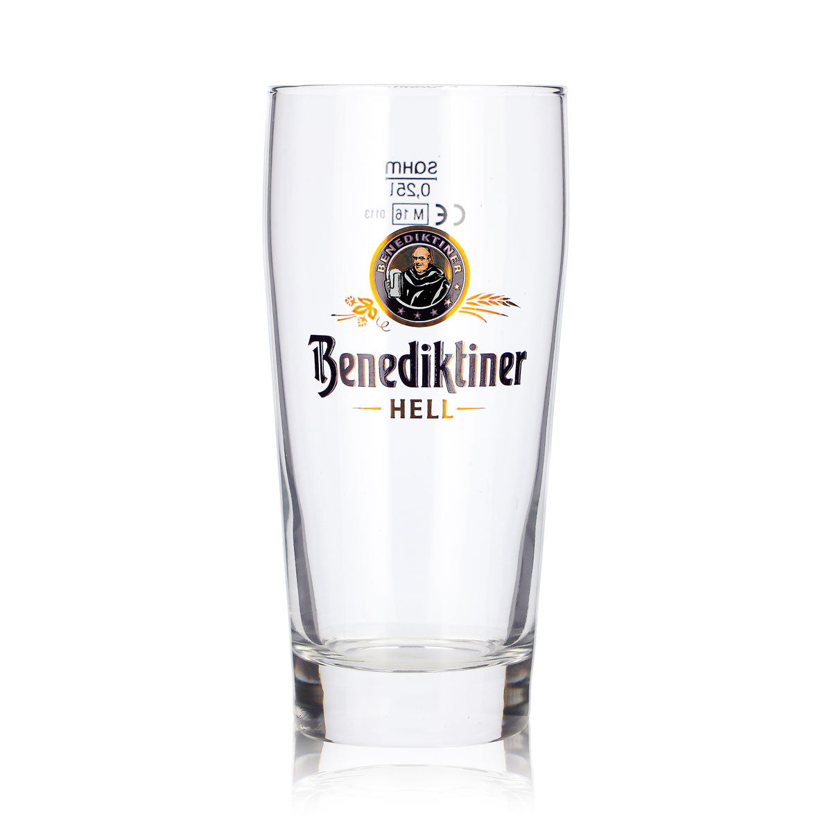 6 Benediktiner Beer Glasses, 0.25 L, Sahm Willi Beer Glasses (Set of 6) – View 2