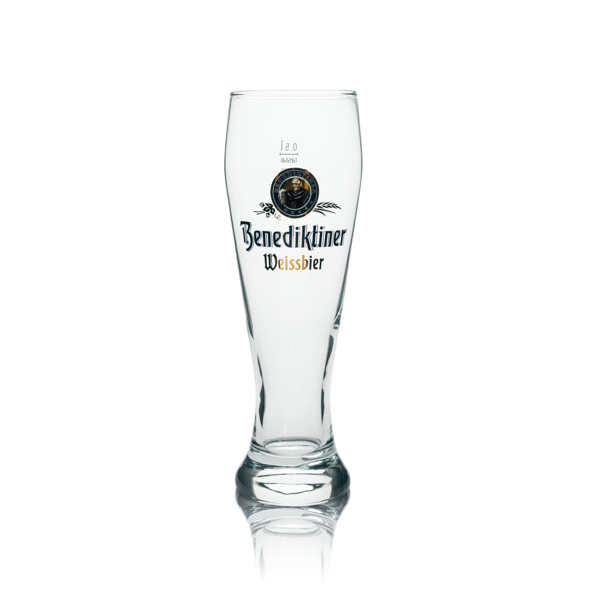 6x Benedictine Beer Glass Wheat 0.5l Rastal – View 2