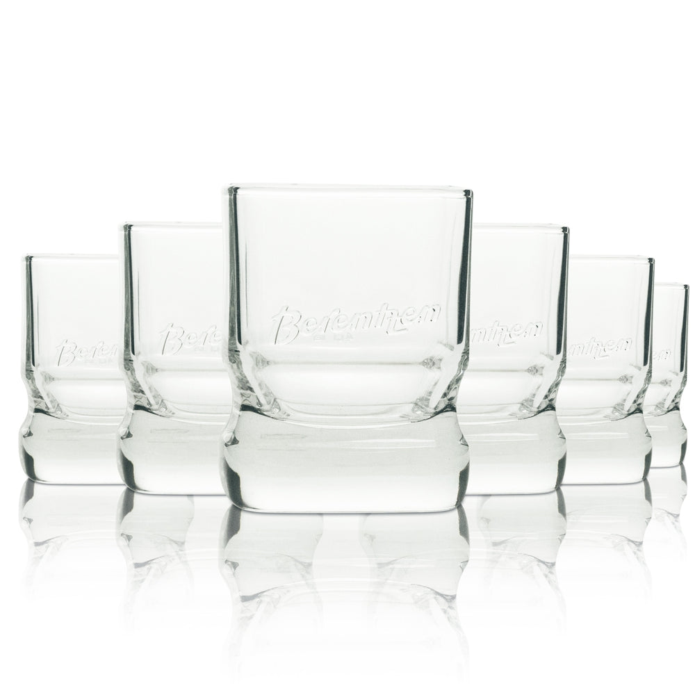 6x Berentzen liqueur glass tumbler, square, Rastal