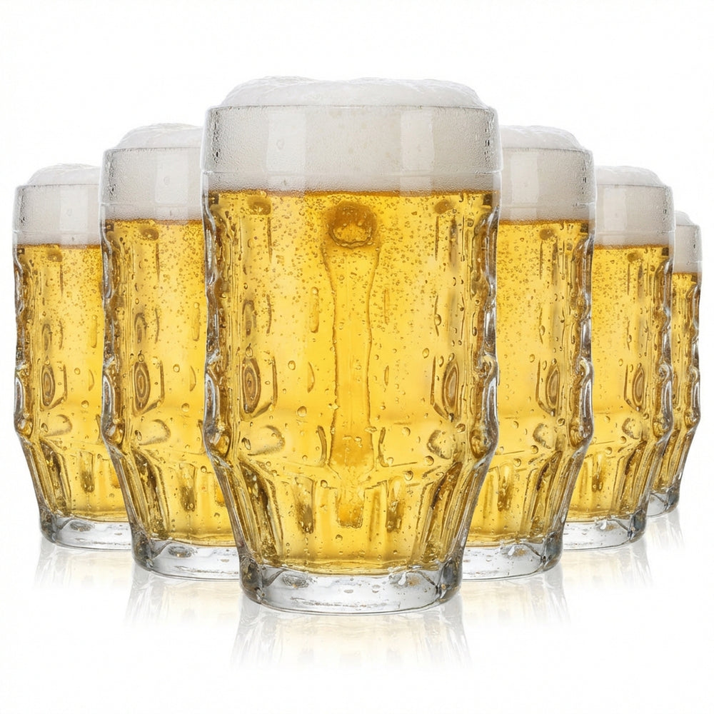 6x beer mug glass 0.5l glasses Seidel tankard Blanco Malles