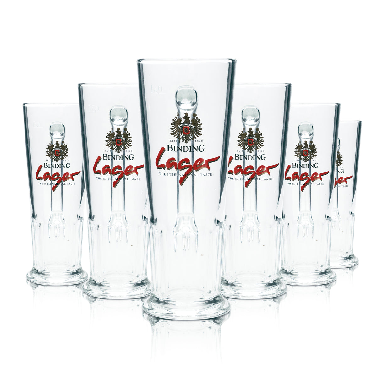 6x Binding Beer Glass 0.3l Mug Tankard Seidel Contour Glasses Lager Gastro Pub – View 5
