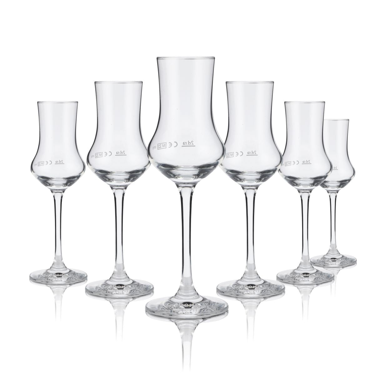 6x Birkenhof distillery glass 2cl nosing tasting glass grappa glass swivel