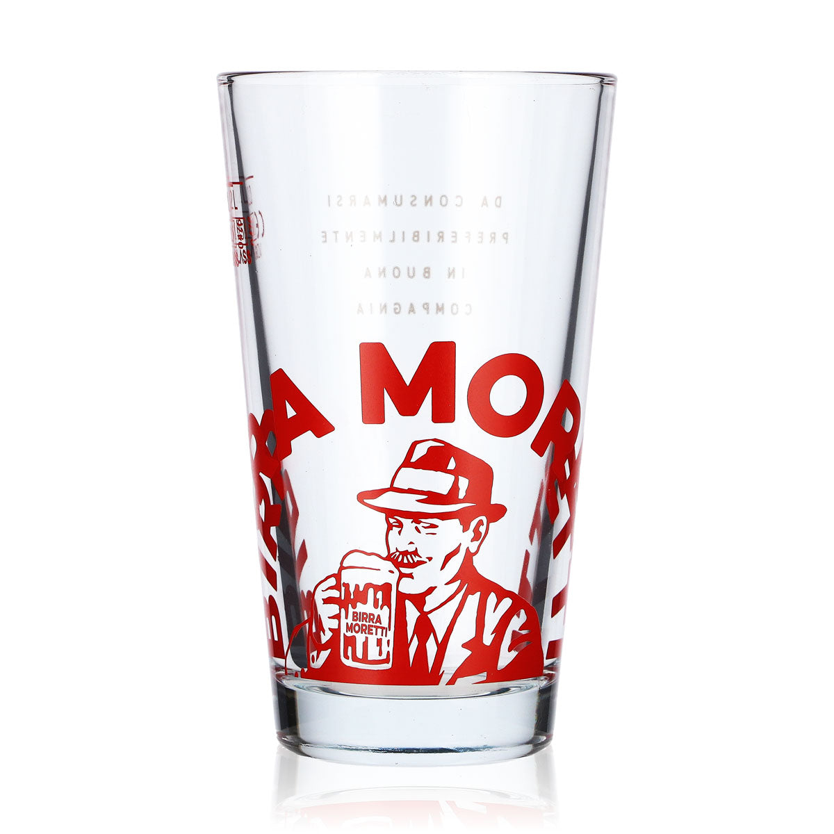 6 Birra Moretti Beer Glasses, 0.2 L, Red Logo, Willibecher (Set of 6) – View 2