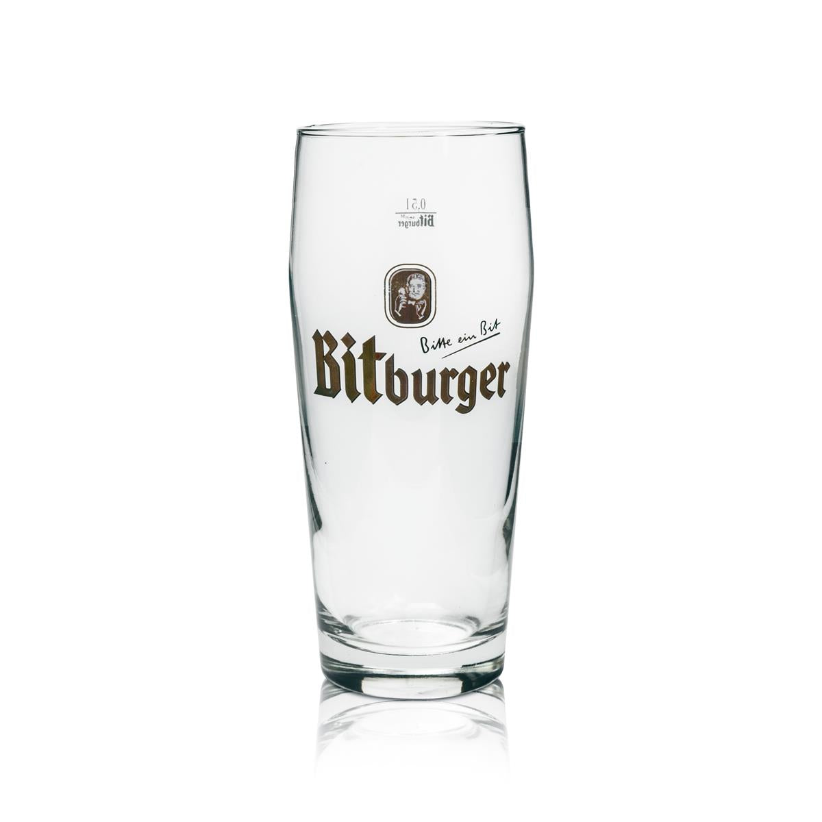 6 Bitburger Beer Glasses (0.5 L) Willibecher – View 2